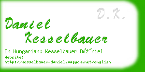 daniel kesselbauer business card